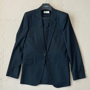 Saint Laurent Black Pinstripe suit set